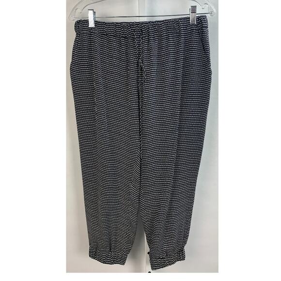 Haute Hippie Black Silk Polka Dot Pull On Pants size M - Picture 1 of 7
